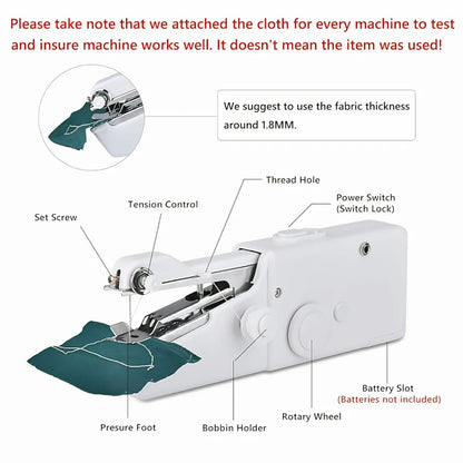 Portable Mini Stitch Machine Stitch Any Time in Anywhere